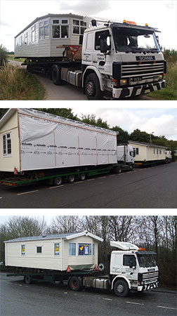 Oleary Caravans mobile home transport